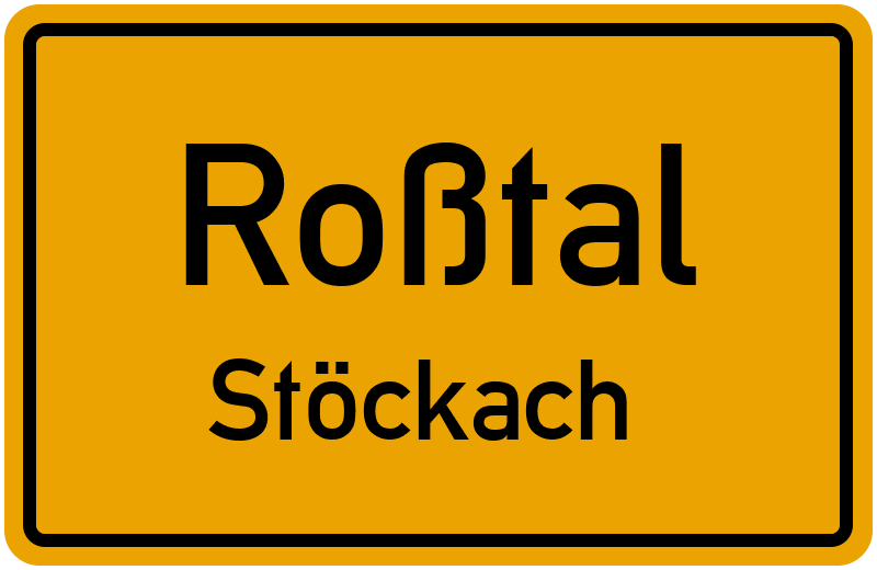 Ortsschild Roßtal