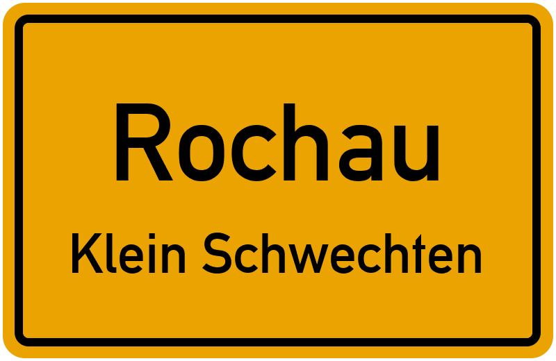 Ortsschild Rochau
