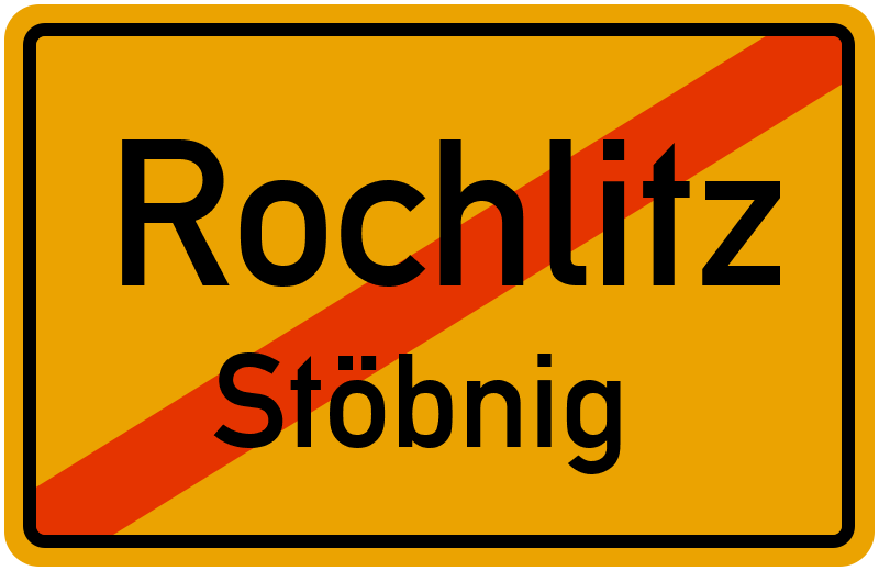 Ortsschild Rochlitz