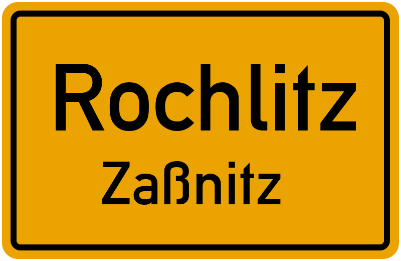 Ortsschild Rochlitz
