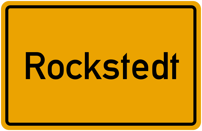 Ortsschild Rockstedt