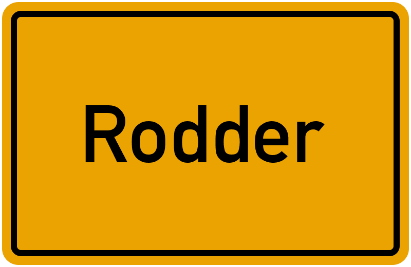 Ortsschild Rodder