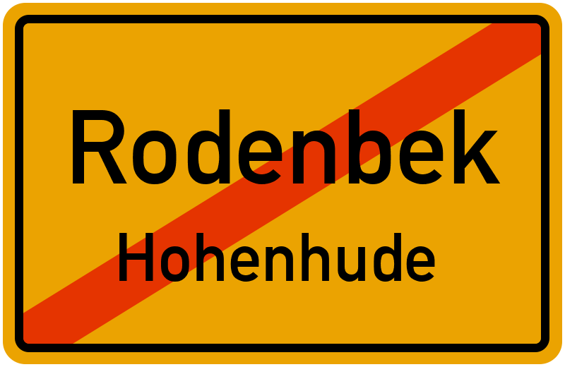 Ortsschild Rodenbek