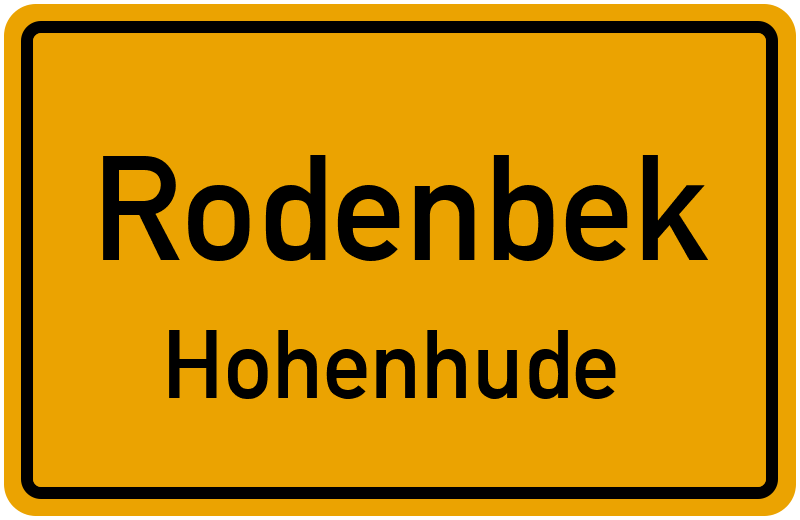 Ortsschild Rodenbek