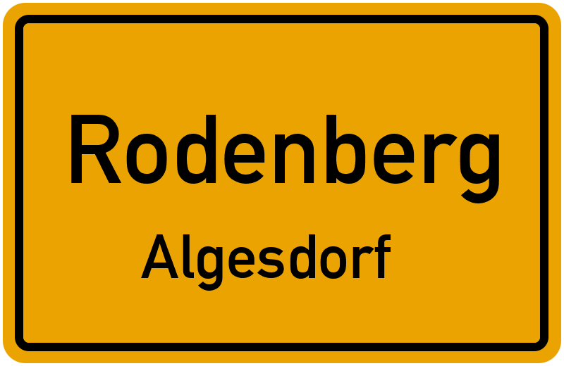 Ortsschild Rodenberg