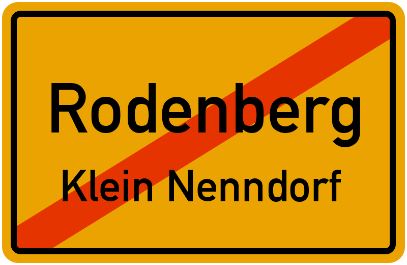 Ortsschild Rodenberg