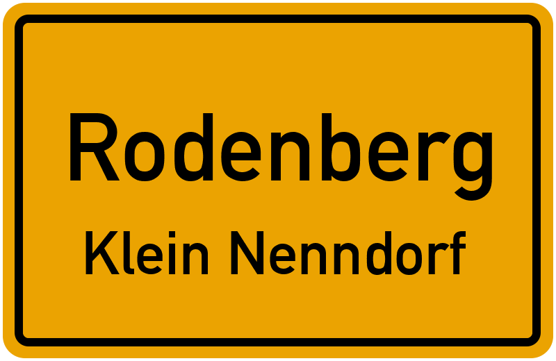 Ortsschild Rodenberg