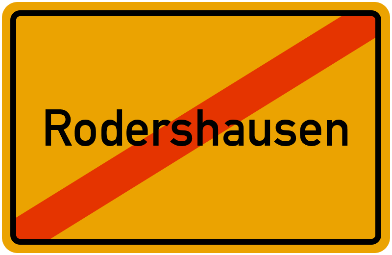Ortsschild Rodershausen