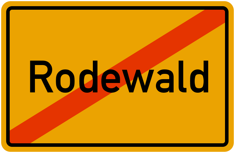 Ortsschild Rodewald
