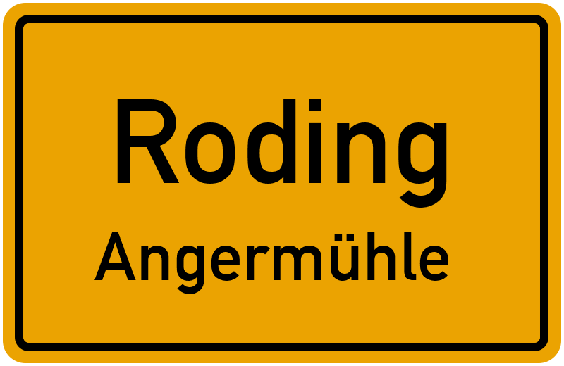 Ortsschild Roding