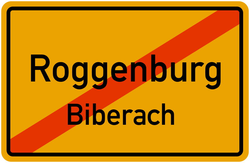 Ortsschild Roggenburg