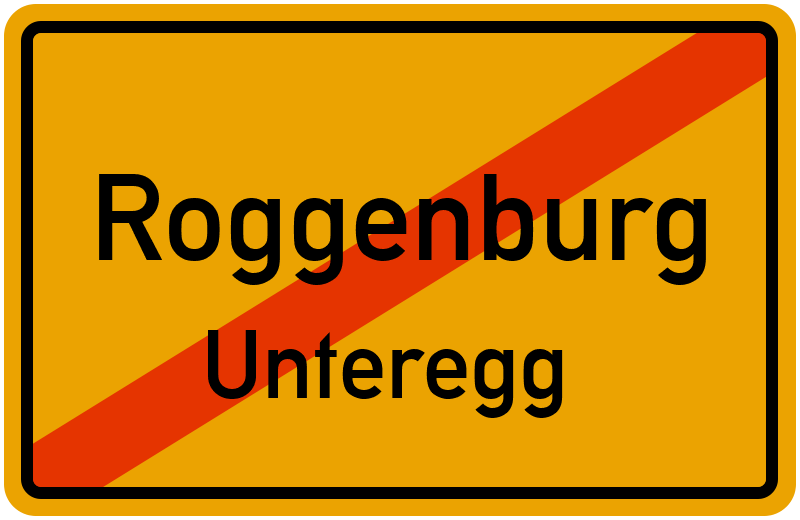 Ortsschild Roggenburg