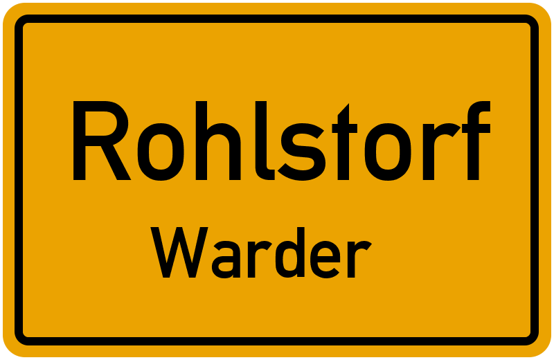 Ortsschild Rohlstorf