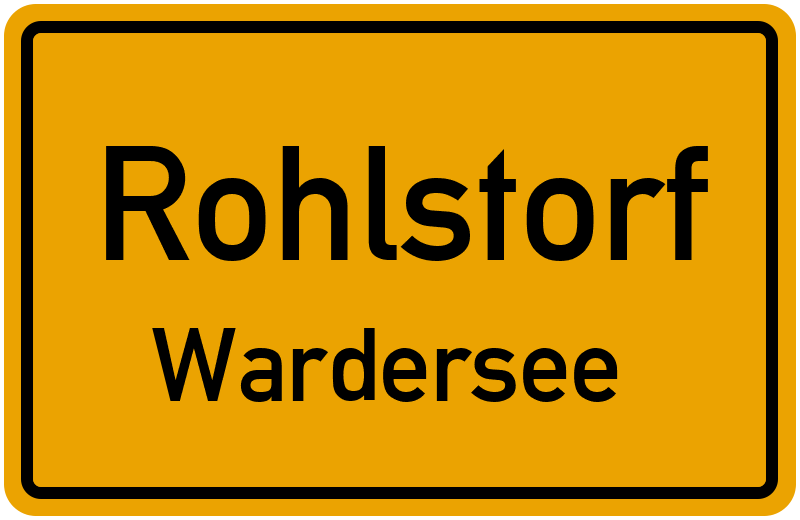Ortsschild Rohlstorf
