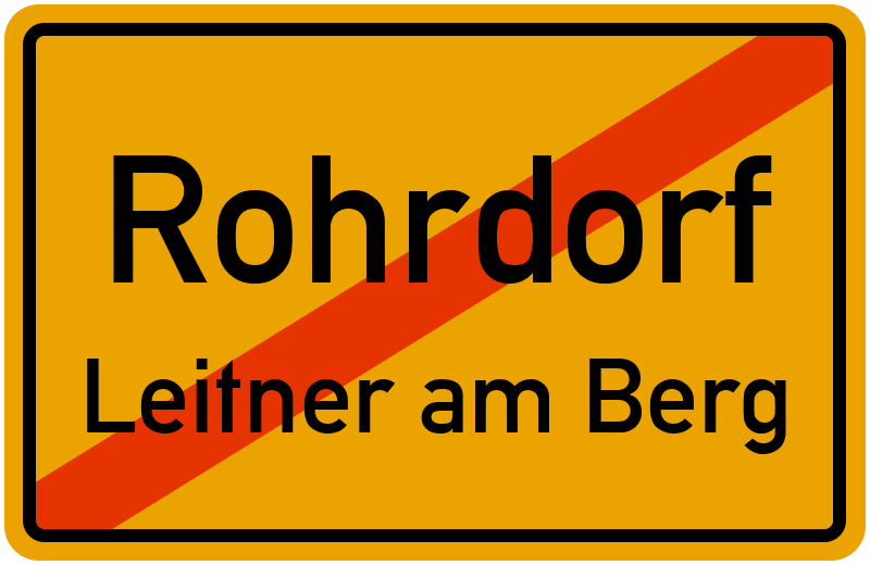 Ortsschild Rohrdorf