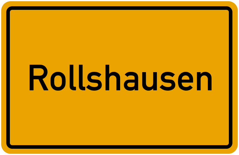 Ortsschild Rollshausen