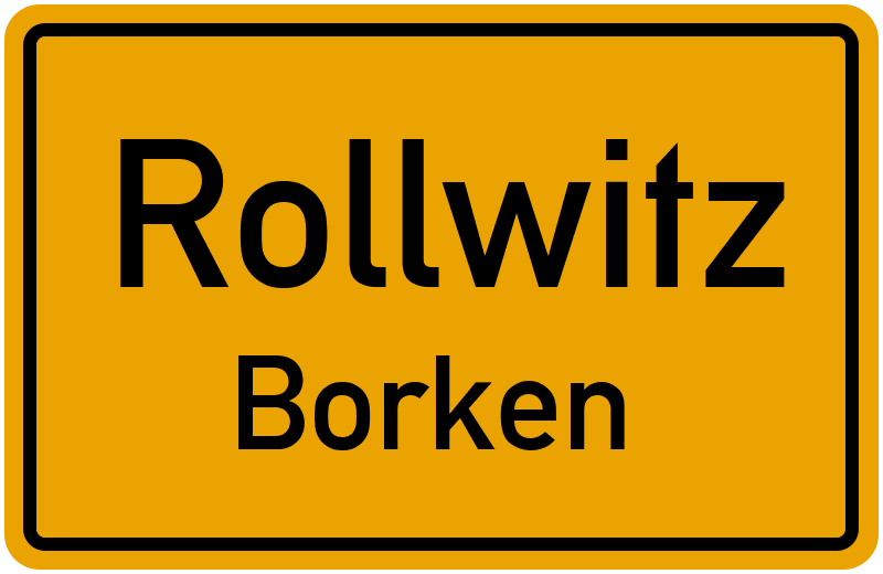 Ortsschild Rollwitz