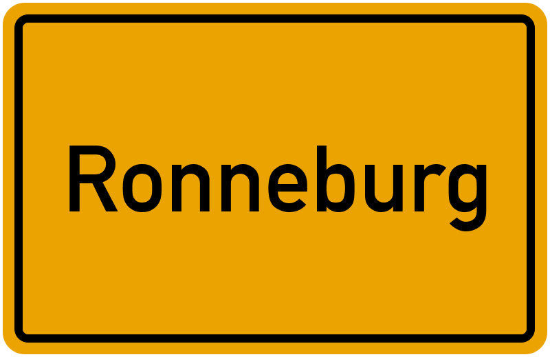 Ortsschild Ronneburg