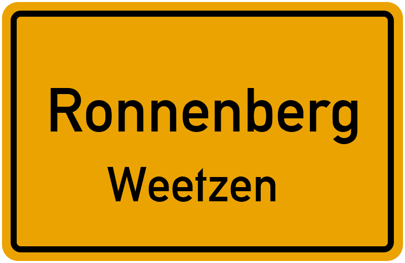 Ortsschild Ronnenberg
