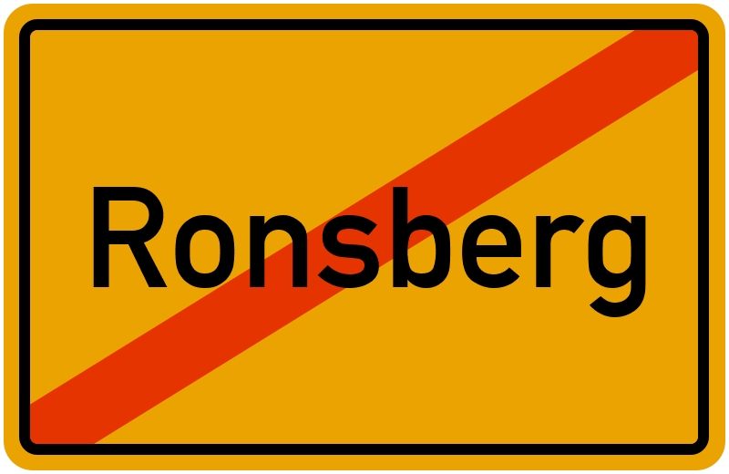 Ortsschild Ronsberg