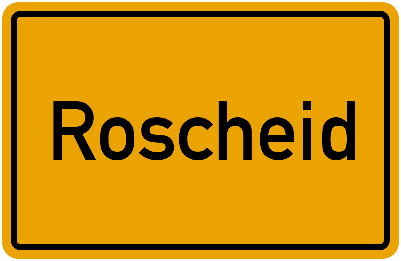 Ortsschild Roscheid