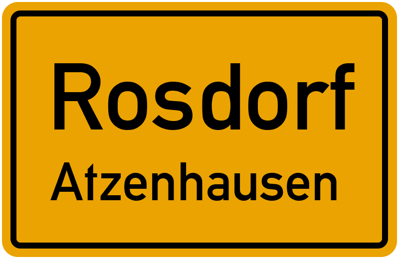 Ortsschild Rosdorf