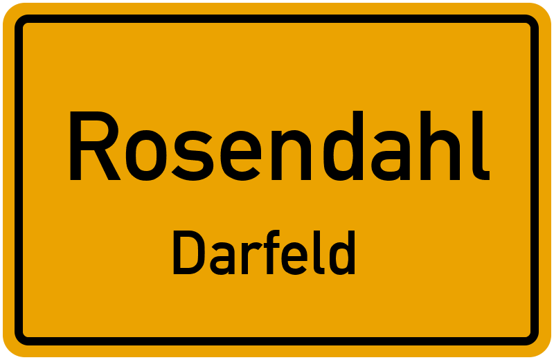 Ortsschild Rosendahl
