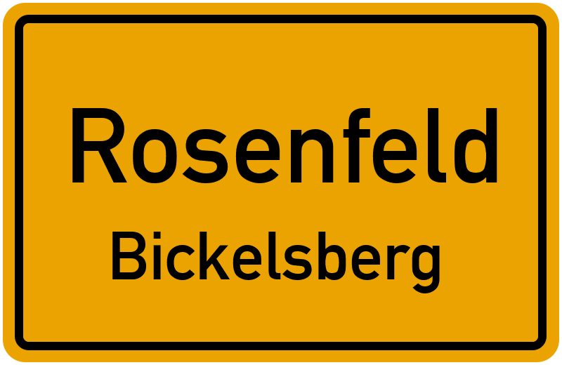 Ortsschild Rosenfeld