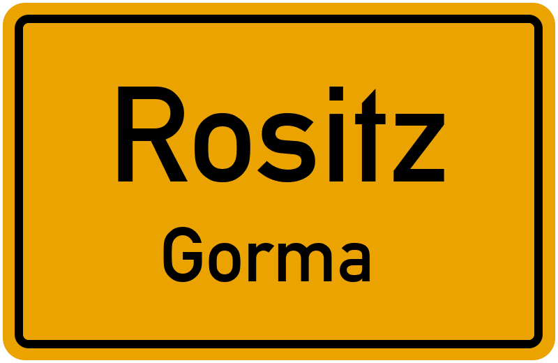 Ortsschild Rositz