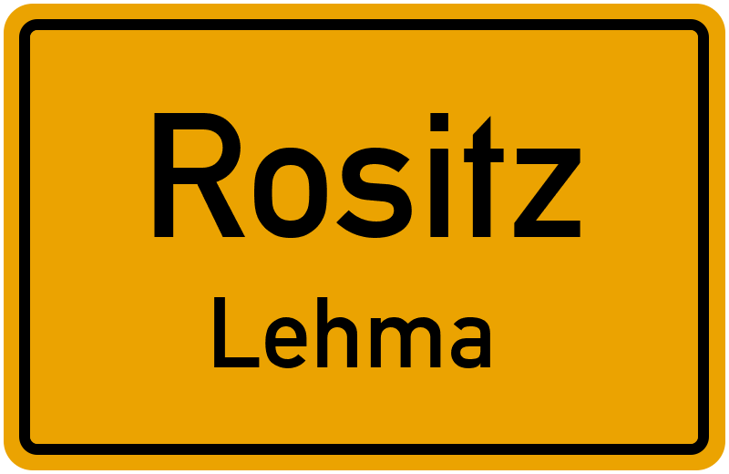 Ortsschild Rositz