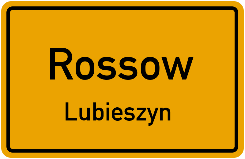 Ortsschild Rossow