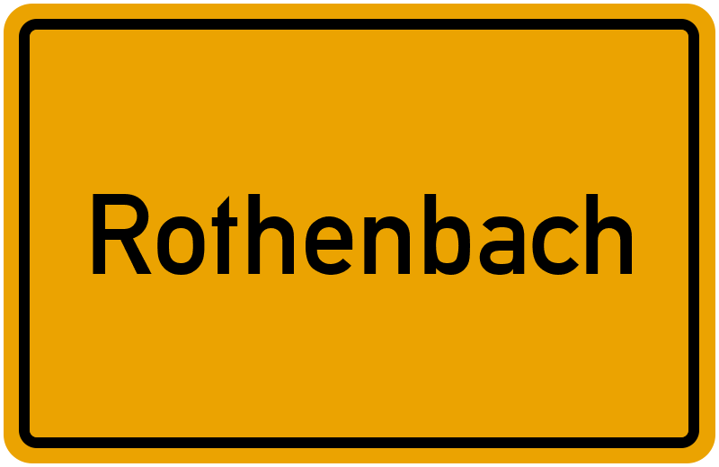 Ortsschild Rothenbach