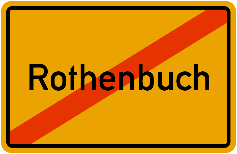 Ortsschild Rothenbuch