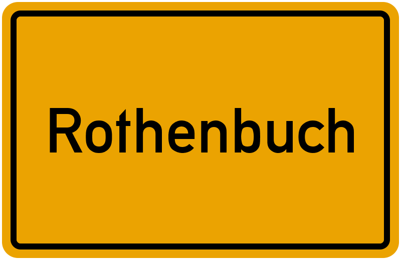 Ortsschild Rothenbuch