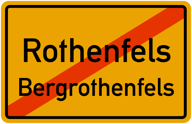 Ortsschild Rothenfels