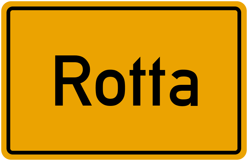 Ortsschild Rotta