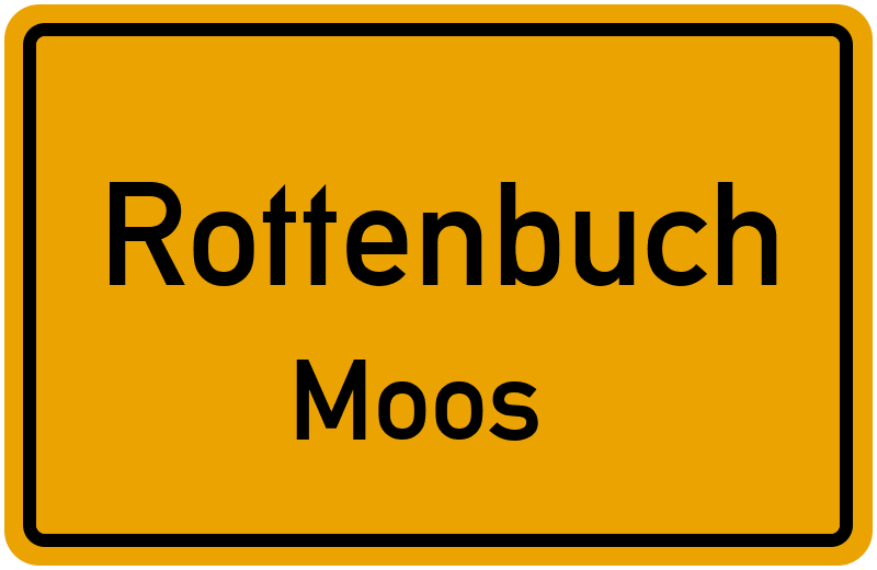 Ortsschild Rottenbuch