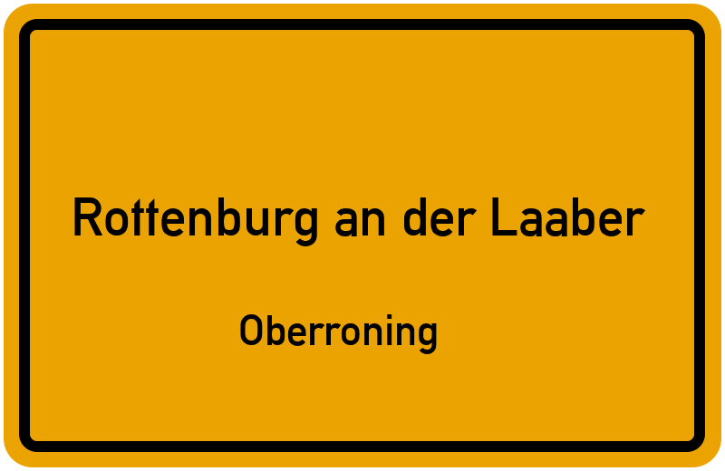 Ortsschild Rottenburg an der Laaber