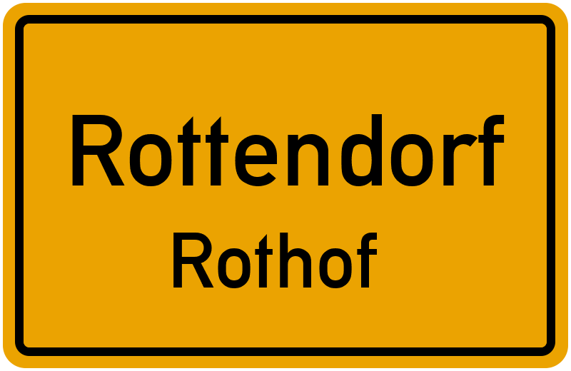 Ortsschild Rottendorf
