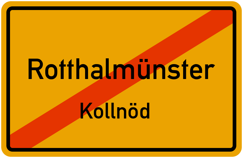 Ortsschild Rotthalmünster