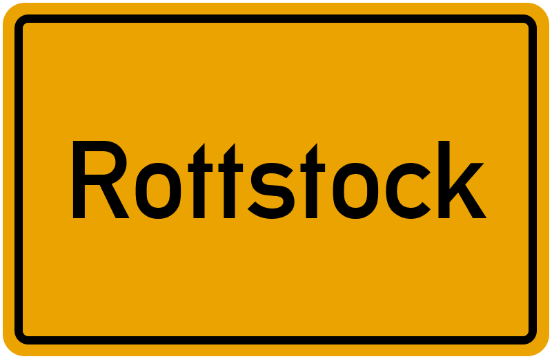Ortsschild Rottstock