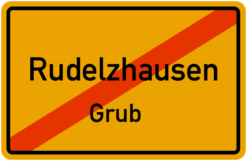 Ortsschild Rudelzhausen