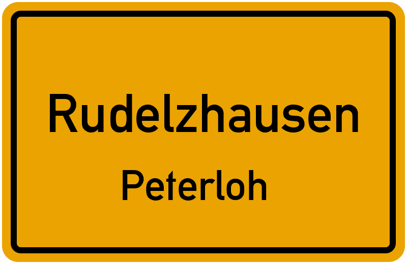 Ortsschild Rudelzhausen