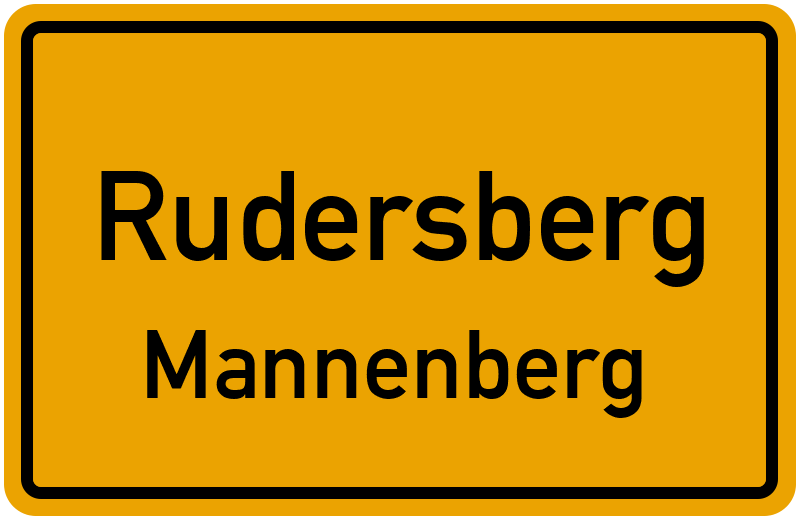 Ortsschild Rudersberg