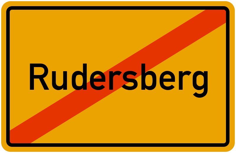 Ortsschild Rudersberg
