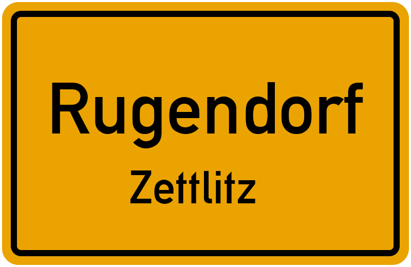 Ortsschild Rugendorf