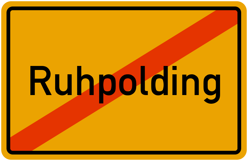 Ortsschild Ruhpolding
