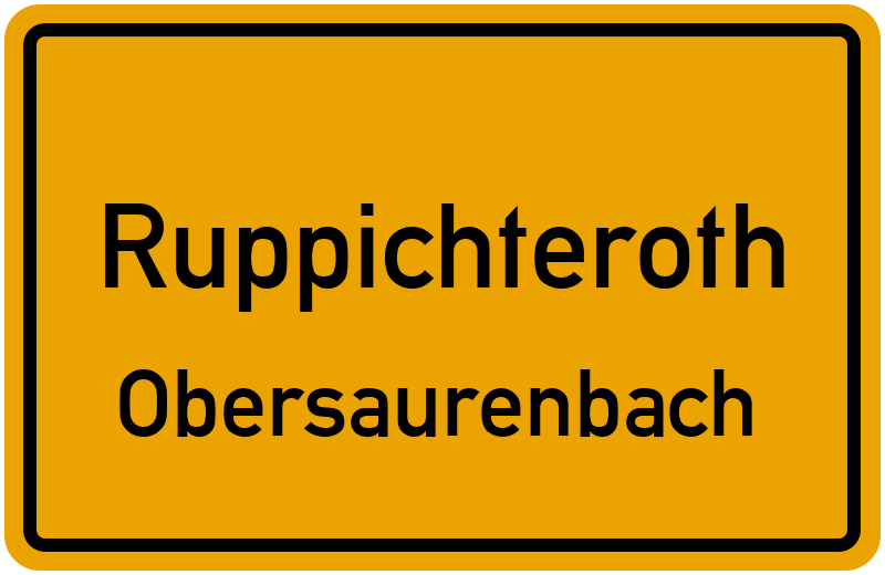Ortsschild Ruppichteroth