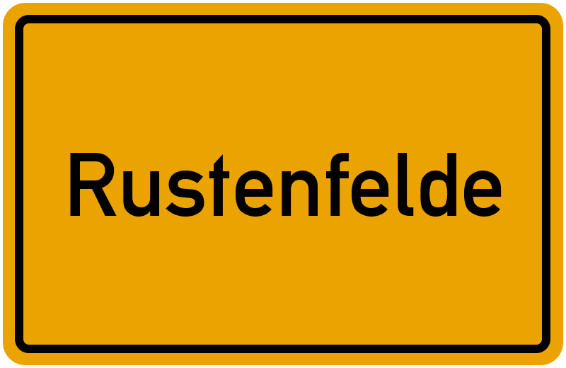 Ortsschild Rustenfelde
