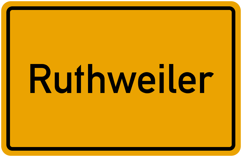 Ortsschild Ruthweiler